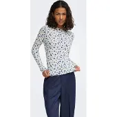 ONLY Shirt 'JDYFransiska' navy / opaal / wit