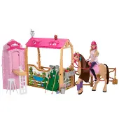 Barbie Horse And Stable Doll Roze Kinderen