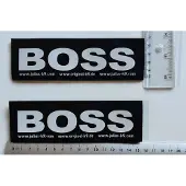 Julius-K9 Set Labels voor Powerharness - Large tekst: BOSS