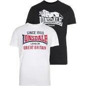 Lonsdale Shirt 'Collessie' rood / zwart / wit