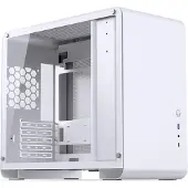 Jonsbo U4 Mini Micro-ATX-Gehäuse, Tempered Glass - weiß Micro-tower Behuizing, Gaming-behuizing, PC-behuizing Wit