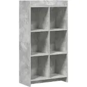 vidaXL Boekenkast Betonnen Grijs 59 x 30 x 111 cm Bewerkt hout