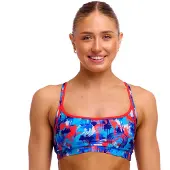 Funkita Fks026l72252 Sports Bikini Top Blauw AUS 8 Vrouw