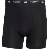 Adidas Sportbroek 'TECHFIT Hybrid Short' zwart / wit