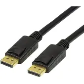 Logilink CV0121 DisplayPort-kabel DisplayPort Aansluitkabel DisplayPort-stekker, DisplayPort-stekker 3.00 m Zwart
