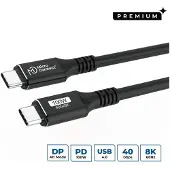 Microconnect USB4CC3 USB-kabel USB4 Gen 3x2 3 m USB C 100 W Zwart