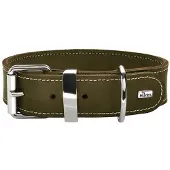 Hunter Halsband Aalborg Special Olijfgroen - Hondenhalsband - 60 cm