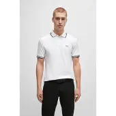 BOSS Shirt 'Paul' zwart / wit