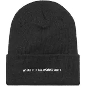 Mister tee Muts 'What If' zwart / wit