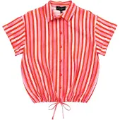 Elvira Collections Summer blouse roos dessin