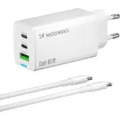Wozinsky GaN 65W, Interne, AC, Wit