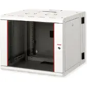 Roline 19-inch wandbehuizing Pro 9 U, 600x600 BxD tweedelig draaibaar grijs