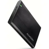 Axagon EE25-A6M USB3.0 - SATA 6G 2.5 External SCREWLESS ALU RAW box BLACK *USBAM *MICROBM *SATAF