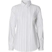 Selected Blouse 'SLFROMIE' grijs / wit