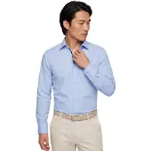 BOSS Slim Fit Overhemd ML6 (vanaf 68 CM) lichtblauw