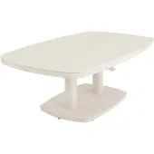Lesli Living Geneva - Loungetafel - Verstelbaar Deens ovaal 135x83cm Crema