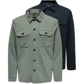 Only & Sons Heren Overhemd jas / overshirt 2 pack Newkodyl