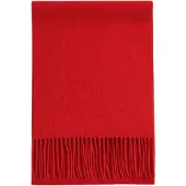 GOBI Cashmere Sjaal 'Unisex Cashmere Fringed Scarf' rood