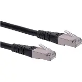 Roline patchkabel Cat.6 (Klasse E) S/FTP (PiMF), zwart, 10 m