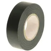 Faithfull FAITAPEPVCBK PVC elektrische tape zwart 19mm x 20m