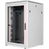 Roline 19-inch netwerkkast Pro 22 U, 800x800 BxD Glazen deur grijs