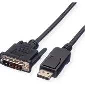 Value DisplayPort Kabel DP Male - DVI (24+1) Male, LSOH, zwart, 5 m