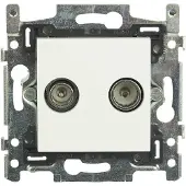 Hirschmann Coax wandcontactdoos - EDB 02V (FM/TV)