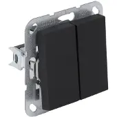 Gira Wissel/wisselschakelaar | | E2 (Inbouw, Zwart)