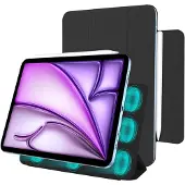 Just in Case Magnetic Trifold Case Apple Ipad Air 11 2025 / 2024 - Zwart