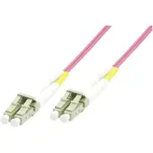 Microconnect FIB440450P Glasvezel kabel 50 m LSZH OM4 LC ST/UPS Roze