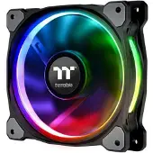 Thermaltake Riing Plus 12 RGB Kit PC-ventilator Zwart, RGB (b x h x d) 120 x 120 x 25 mm Incl. LED-verlichting