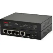 Roline Gigabit Ethernet Switch 6 poorten (5x 10/100/1000 + 1x SFP, 4x PoE+)