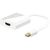 Microconnect MDPHDMI, 0,15 meter, Mini DisplayPort naar HDMI, mannelijk naar vrouwelijk, verguld