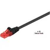 Microconnect V-UTP603SVP, 3 meter, Cat6, U/UTP (UTP), RJ-45, RJ-45, zwart