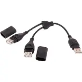 ItalyRacing USB-stekker van de -adapterkabel naar 2x USB-koppeling (nr.110)