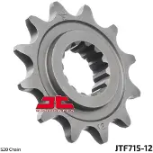 JT Sprockets 520 Jtf715.12 Steel Voortandwiel