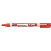Edding 404 Permanentmarker Extra Fijn Ronde punt 0 - 0,75 mm Rood Waterbestendig