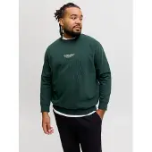 Jack & Jones Plus Size trui ronde hals donkergroen