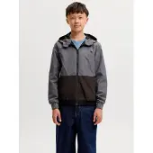 Jack & Jones Kids Junior Tussenjas 'JJERush' grijs / zwart