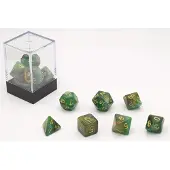 HOT Games Dobbelstenen Stardust Groen/Amber 7set