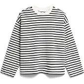 Armedangels Sweatshirt 'FRANKAA' zwart / wit