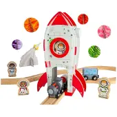 Bigjigs Houten Rails - Raket