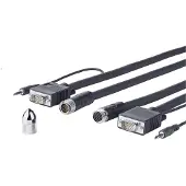 VivoLink Pro VGA + Audio Cross Wall 15M (15 m, VGA), Videokabel
