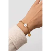 Purelei Armband 'Flourish' goud / transparant