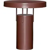 Hubsch LED tafellamp BringMe, bordeauxrood metallic, 28 cm dimbaar, rood, metaal, Modern
