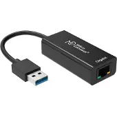 Microconnect USB3.0 naar Gigabit Ethernet (USB 3.0, RJ45/LAN (1x)), Netwerkadapter, Zwart
