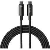 Baseus USB Type C-kabel - - PD3.1 - 240 W - Snellader 5 A - Compatibel met iPhone 16, 15, Samsung S23, Macbook