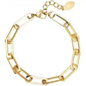 Yehwang Armband Rechthoekige Schakels | Goud