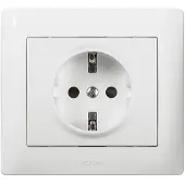 Legrand 771063 Stopcontact (SL), beveiligd, kleur: ultrawit