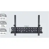 VivoLink Wandbeugel Slim Muurbeugel voor plasma- LCD Schermgrootte: 40"-65" Montage-interface: tot 600 x 400…